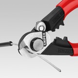 KNIPEX Drahtseilschere 95 61 190 , Schneid-Zange mit zwei Pressprofilen für Endhülsen