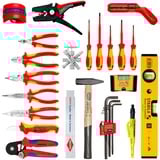 KNIPEX Werkzeugrucksack Modular X18 Elektro, Werkzeug-Set schwarz, 22-teiliges Sortiment