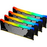 Kingston FURY DIMM 128 GB DDR4-3200 (4x 32 GB) Quad-Kit, Arbeitsspeicher schwarz, KF432C16RB2AK4/128, Renegade RGB, INTEL XMP