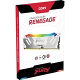 Kingston FURY DIMM 32 GB DDR5-7200 (2x 16 GB) Dual-Kit, Arbeitsspeicher weiß, KF572C38RWAK2-32, Renegade RGB, INTEL XMP