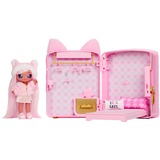 MGA Entertainment Na! Na! Na! Surprise 3-in-1 Backpack Bedroom Serie 3 Playset - Pink Kitty, Spielfigur 