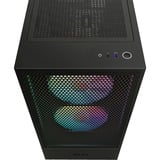 NZXT H5 Flow RGB All Black, Tower-Gehäuse schwarz (matt),  Tempered Glass