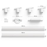 Philips HUE Perifo Basis-Set für die Decke (gerade, 4 Spots), Leuchte weiß