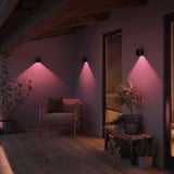 Philips Hue White & Color Ambiance Resonate Wandleuchte, LED-Leuchte schwarz, einstrahlig