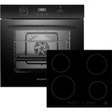 Respekta ASET7004295I, Backofen-Set schwarz