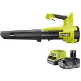 Ryobi ONE+ Akku-Laubgebläse RY18BLB-140, 18Volt, Laubbläser grün/schwarz, Li-Ionen Akku 4,0Ah