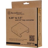 SilverStone SST-SDP10B, Einbaurahmen schwarz, Retail