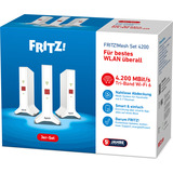 AVM FRITZ!Mesh Set 4200 3er-Set, Repeater weiß/rot, 3x  FRITZ!Repeater 3000 AX
