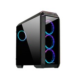 Chieftec Stallion II, Tower-Gehäuse schwarz, Tempered Glass