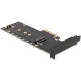 DeLOCK PCI Express x4 Karte zu 1 x intern NVMe M.2 Key M, Schnittstellenkarte mit Kühlkörper und RGB LEDs