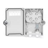 Digitus FTTH Distributions Box für Außen 2SC/Simplex, LC/Duplex, Halterung weiß