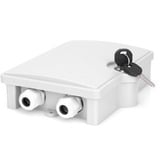 Digitus FTTH Distributions Box für Außen 2SC/Simplex, LC/Duplex, Halterung weiß