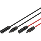 Digitus Solarkabel Verlängerung Ø 6mm² PV 1.500Volt 2x 15 Meter - 1x rot, 1x schwarz, MC4-Stecker / -Buchse
