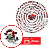EINHELL Akku-Handkreissäge TE-CS 18/165-1 Li-Solo, 18Volt rot/schwarz, ohne Akku und Ladegerät