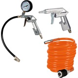 EINHELL Druckluft-Zubehörset, 3-teilig, Ausblas-Werkzeug inkl. Reifenfüllgerät mit Manometer