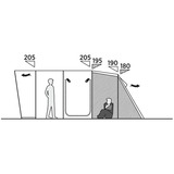 Easy Camp Familien-Tunnelzelt Skarvan 6 grau, Modell 2025