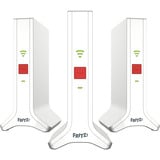 FRITZ! Mesh Set 4200 3er-Set, Repeater weiß/rot, 3x  FRITZ!Repeater 3000 AX