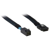 Inter-Tech Kabel SFF 8643 > SFF 8087 schwarz, 0,75 Meter (ummantelt)