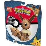 MEGA Pokémon Bauspielzeug-Set Evoli mit 1 Actionfigur, Konstruktionsspielzeug 215 Teile
