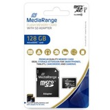 MediaRange 128 GB microSDXC, Speicherkarte schwarz, Class 10