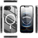 Nevox StyleShell SHOCKFlex, Handyhülle transparent, iPhone 16e, kompatibel mit MagSafe
