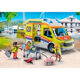 PLAYMOBIL 71202 City Life - Rettungswagen mit Licht und Sound, Konstruktionsspielzeug 
