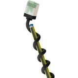 goobay Ultraflexibles Cat.8.1 Patchkabel slim, U/FTP schwarz, 0,5 Meter, extrakurze Stecker