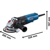 Bosch Professional Winkelschleifer GWS 17-125 PS Professional blau/schwarz, 1.700 Watt