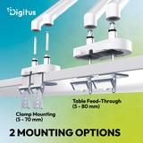Digitus Dual Design Monitorhalterung, 2x 35", 2x 10 kg weiß