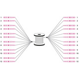 Digitus Glasfaser Universal Breakout Kabel, Duplex, LC/UPC Stecker, Multimode OM4 schwarz, 50 Meter, vorkonfektioniert