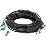 Digitus Glasfaser Universal Breakout Kabel, Duplex, LC/UPC Stecker, Singlemode OS2 schwarz, 75 Meter, vorkonfektioniert