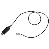 EPOS | Sennheiser USB Adapterkabel CEHS-CI 02, USB-A Stecker > RJ-45 Stecker schwarz, für Cisco u.a.