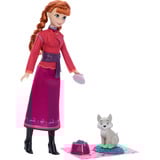 Mattel Disney Die Eiskönigin Anna-Modepuppe und Wolfsjunges-Figur mit 4 Pflegezubehörteilen