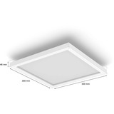 Philips HUE White & Color Ambiance quadratische Panelleuchte Surimu, LED-Leuchte weiß, 30 x 30 cm
