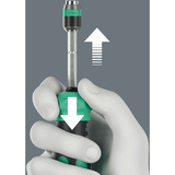 Wera Kraftform Kompakt 26 RA-R mit Tasche, Bit-Satz schwarz/grün, 6-teilig, 1/4", mit Ratschenfunktion und Rapidaptor Schnellwechselfutter