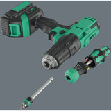 Wera Kraftform Kompakt 26 RA-R mit Tasche, Bit-Satz schwarz/grün, 6-teilig, 1/4", mit Ratschenfunktion und Rapidaptor Schnellwechselfutter