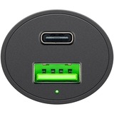 goobay Dual-USB Auto Schnellladegerät USB-C PD (Power Delivery) schwarz