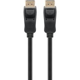goobay Verbindungskabel DisplayPort 1.4 Stecker > DisplayPort Stecker schwarz, 3 Meter, 8K