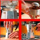 Bialetti Moka Express, Espressomaschine silber, 3 Tassen