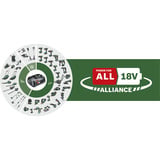 Bosch Heimwerken & Garten Akku-Luftpumpe UniversalPump 18V Set grün/schwarz, Li-Ionen Akku 2,0Ah, POWER FOR ALL ALLIANCE