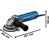 Bosch Professional Winkelschleifer GWS 12-125 Professional blau, 1.200 Watt