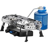 Campingaz Campingkocher Camp & Trek Twin Connect, Gaskocher silber/schwarz, 2 Kochfelder 2x 2 kW, für CV470 Plus