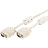 Digitus VGA-Monitor-Anschlusskabel, VGA-Stecker > VGA-Stecker beige, 1,8 Meter, HD DSUB 15-pin Stecker