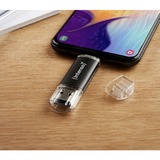Intenso Twist Line 512 GB, USB-Stick anthrazit/transparent, USB-A 3.2 Gen 1, USB-C 3.2 Gen 1
