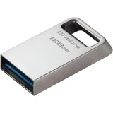 Kingston DataTraveler Micro 128 GB, USB-Stick silber, USB-A 3.2 Gen 1