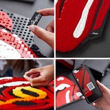 LEGO 31206 Art: The Rolling Stones Logo, Konstruktionsspielzeug rot/schwarz, Set für Erwachsene, DIY Wanddeko und Wandkunst, mit Soundtrack