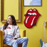 LEGO 31206 Art: The Rolling Stones Logo, Konstruktionsspielzeug rot/schwarz, Set für Erwachsene, DIY Wanddeko und Wandkunst, mit Soundtrack