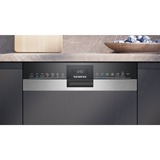 Siemens SR55ZS10ME IQ500, Spülmaschine edelstahl (gebürstet)/schwarz, 45 cm, Home Connect