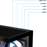 Thermaltake FTW A-Line 5060TI, Gaming-PC schwarz, Windows 11 Home