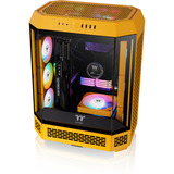 Thermaltake The Tower 600, Tower-Gehäuse gelb, Tempered Glass x 3